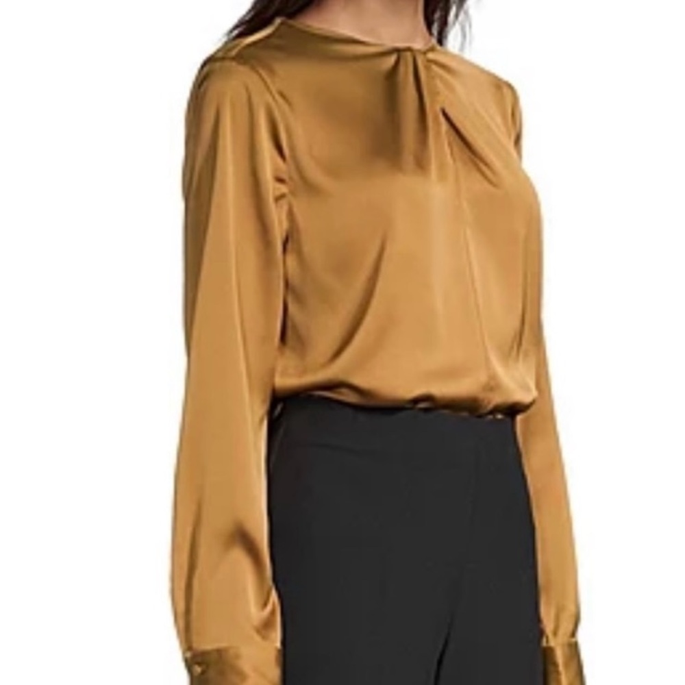Worthington Gold Satin Blouse